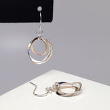 INTERLOCKING CIRCLES Earrings, Two-Tone