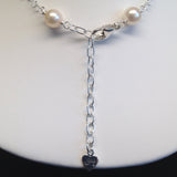 HEART PETALS Metallic White Freshwater Cultured Pearl Pendant