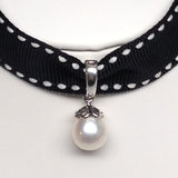 HEART PETALS White Freshwater Pearl Detachable Pendant