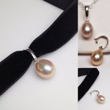 JELLY BEAN Genuine Freshwater Pearl Detachable Pendant